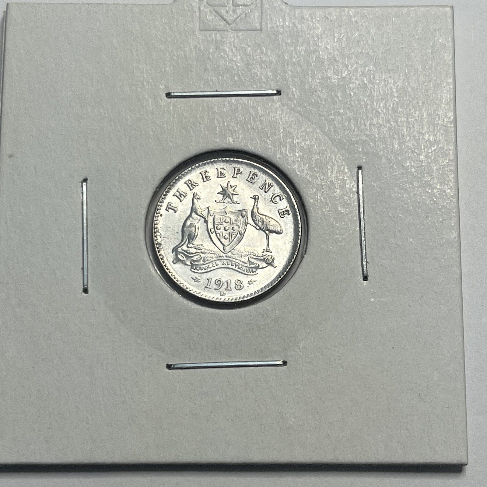 1918 Threepence Coin - Choice Uncirculated - Silver Predecimal - High Grade