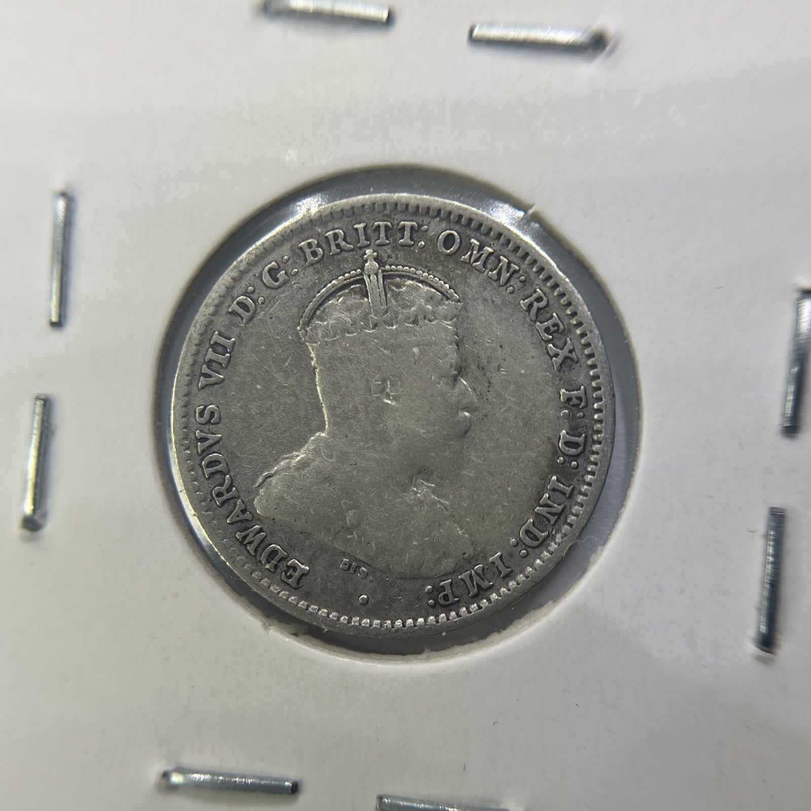 1910 Threepence Coin - Very Fine - Edward VII Silver Predecimal First Year