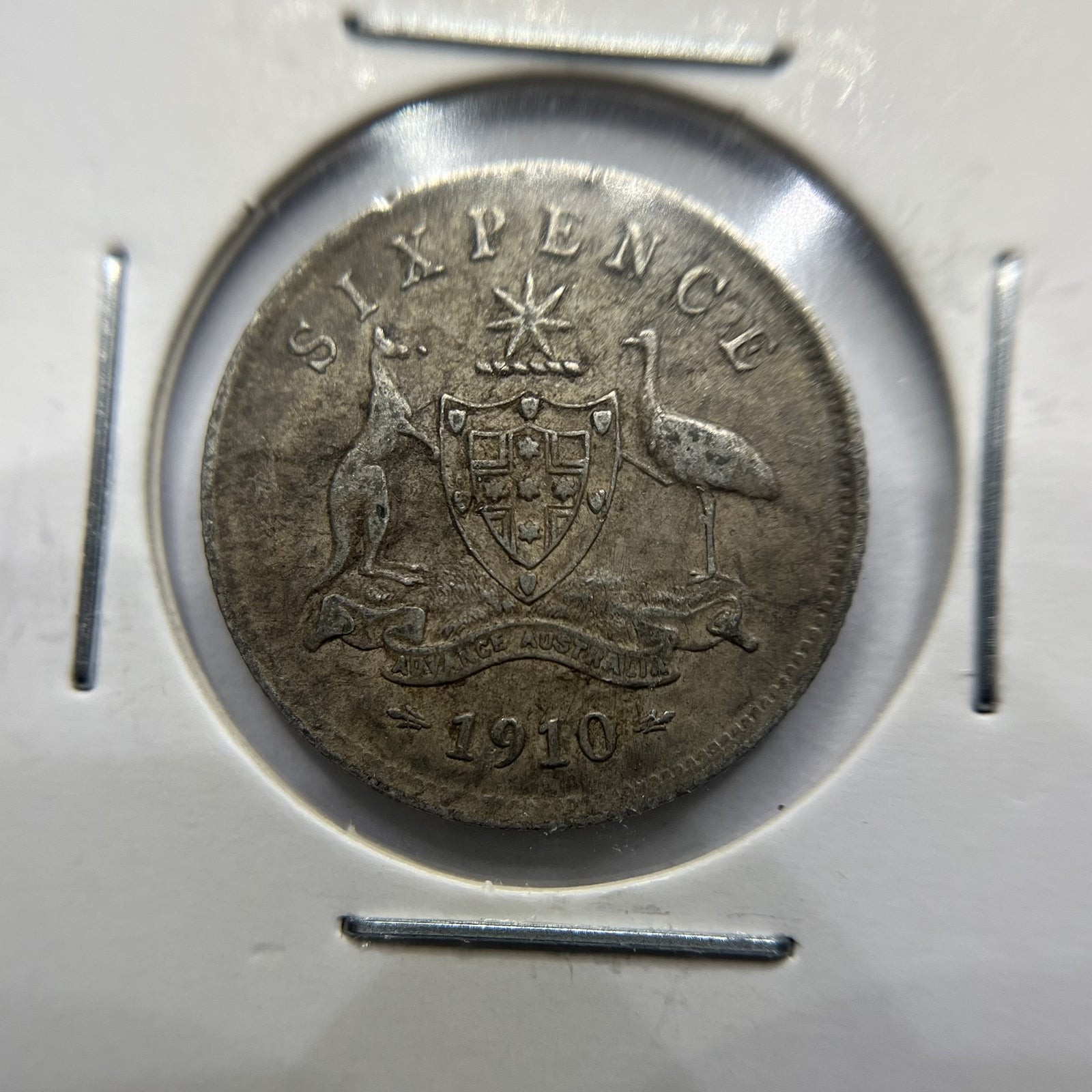 1910 Sixpence Coin - good Very Fine - Edward VII Silver Predecimal