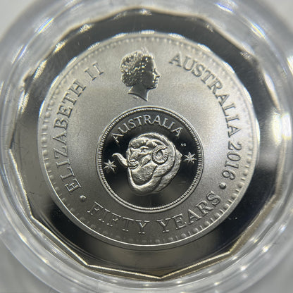 2016 Fifty 50 Cent Changeover Coin - Ex Proof Set - Scarce Elizabeth II