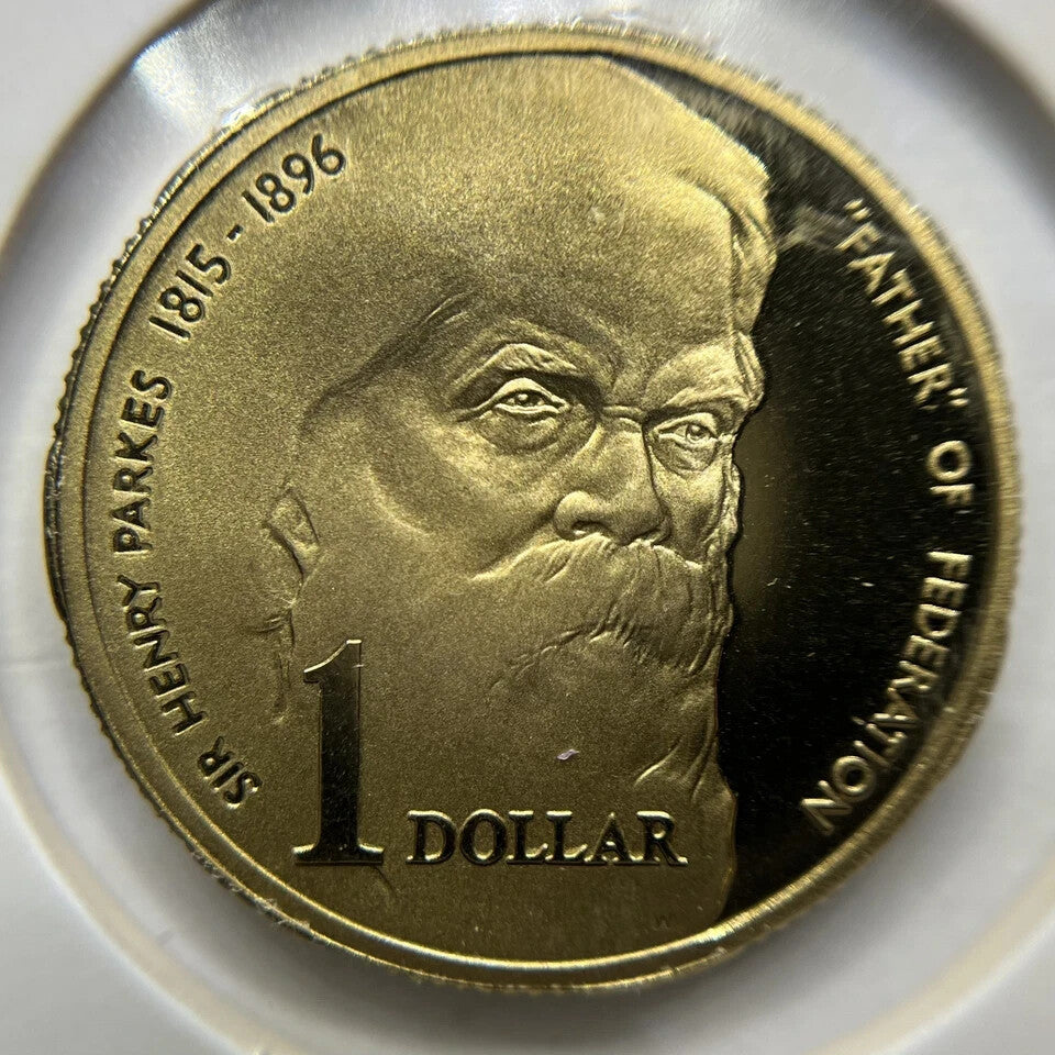 1996 Sir Henry Parkes One 1 Dollar Coin - Ex Proof Set - Elizabeth II Australia