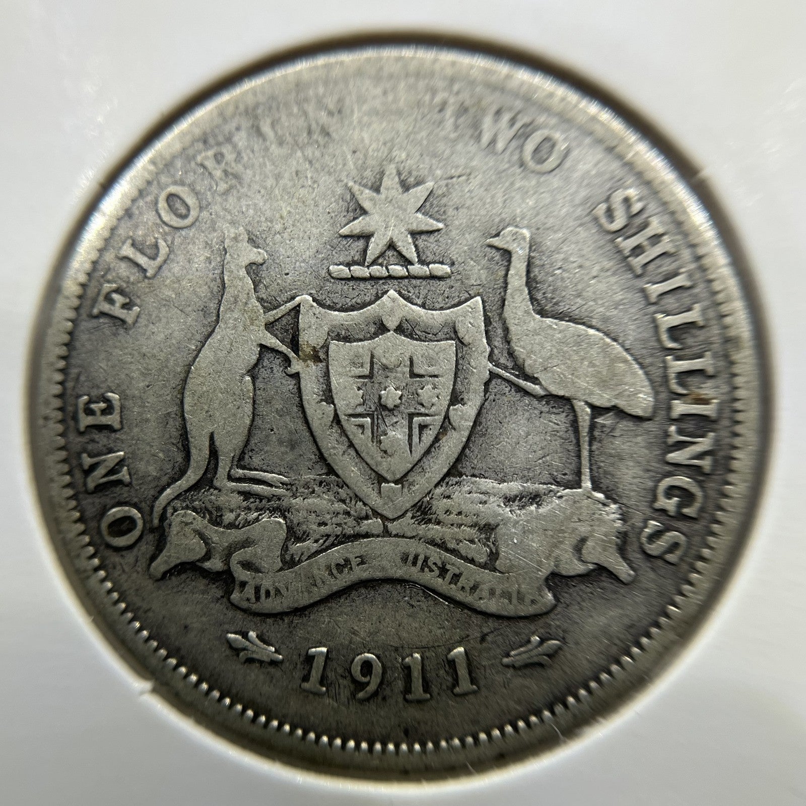 1911 Florin Coin - Very Good - George V Silver Predecimal