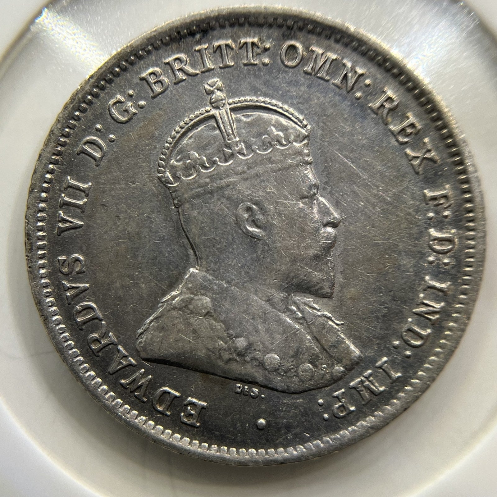 1910 Sixpence Coin - almost Extremely Fine - Silver Edward VII