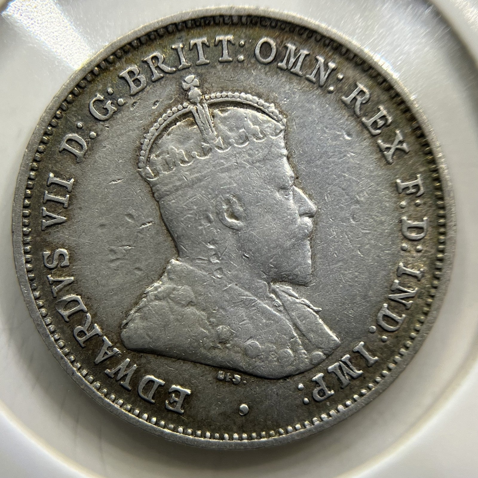 1910 Sixpence Coin - Very Fine - Silver Edward VII