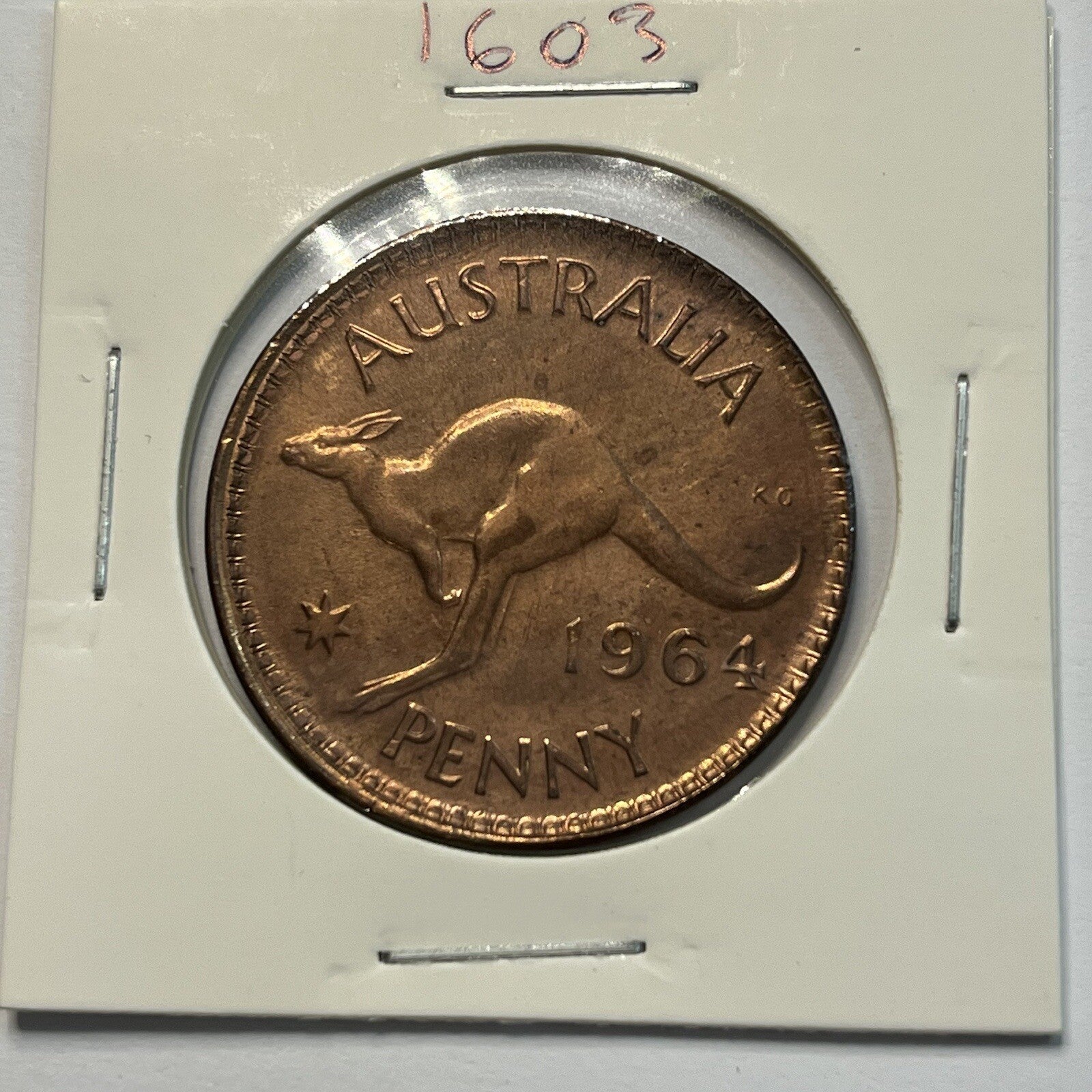 1964 Penny Coin - Struck Out of Collar Misstrike Error Lip - Scarce Predecimal
