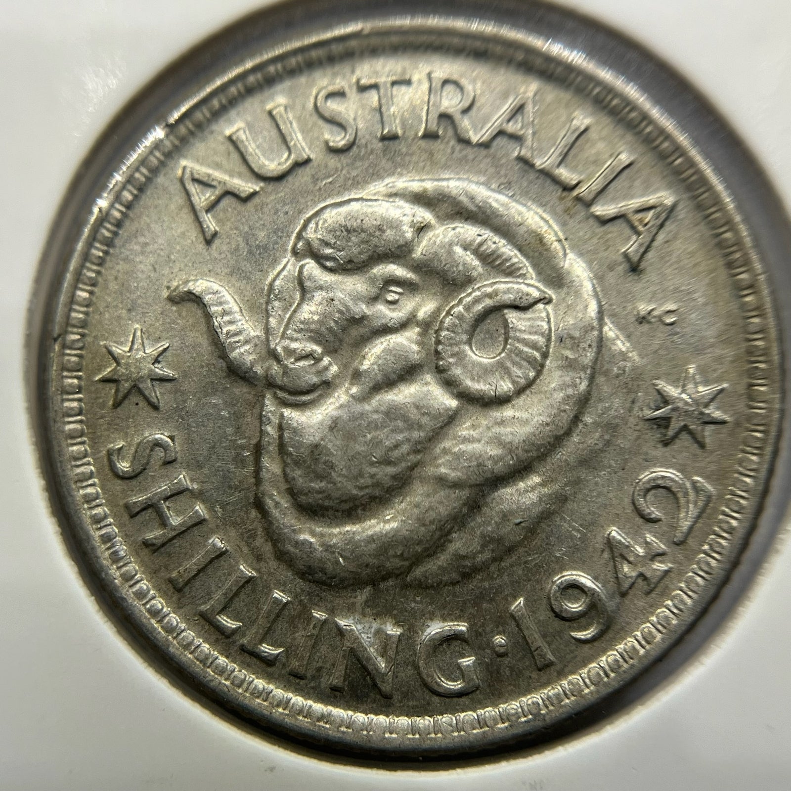 1942 Shilling Coin - Extremely Fine - George VI Silver Predecimal