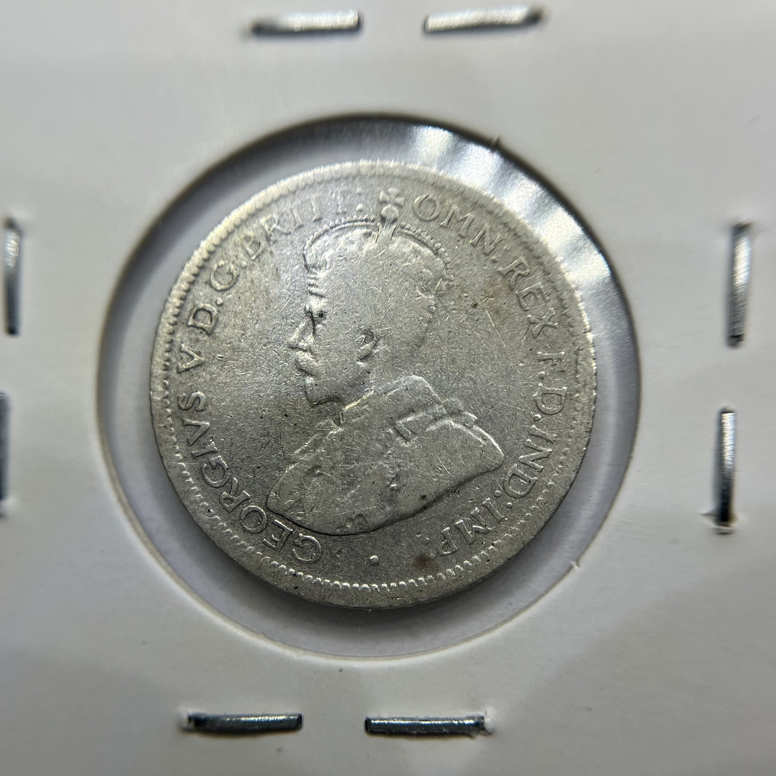 1924 Sixpence Coin - Very Good - George V Silver Predecimal Australian