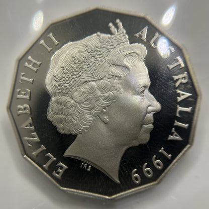 1999 Fifty 50 Cent Coin - Ex Proof Set - Elizabeth II
