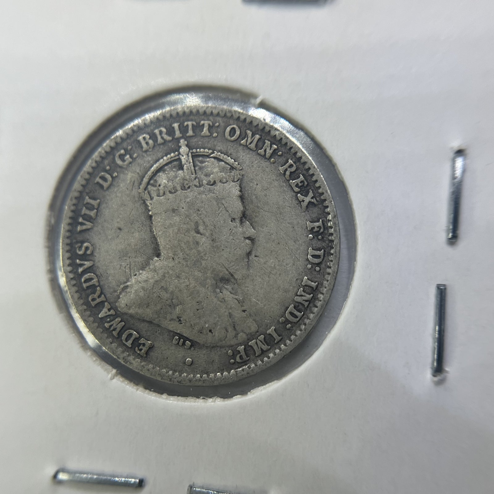 1910 Threepence Coin - almost Very Fine - Edward VII Silver Predecimal