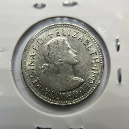 1961 Shilling Error Coin - Clipped Planchet Rim Bite - Silver Elizabeth II