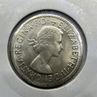 1963 Shilling Error Coin - Unusual Wide Rim - Elizabeth II Silver