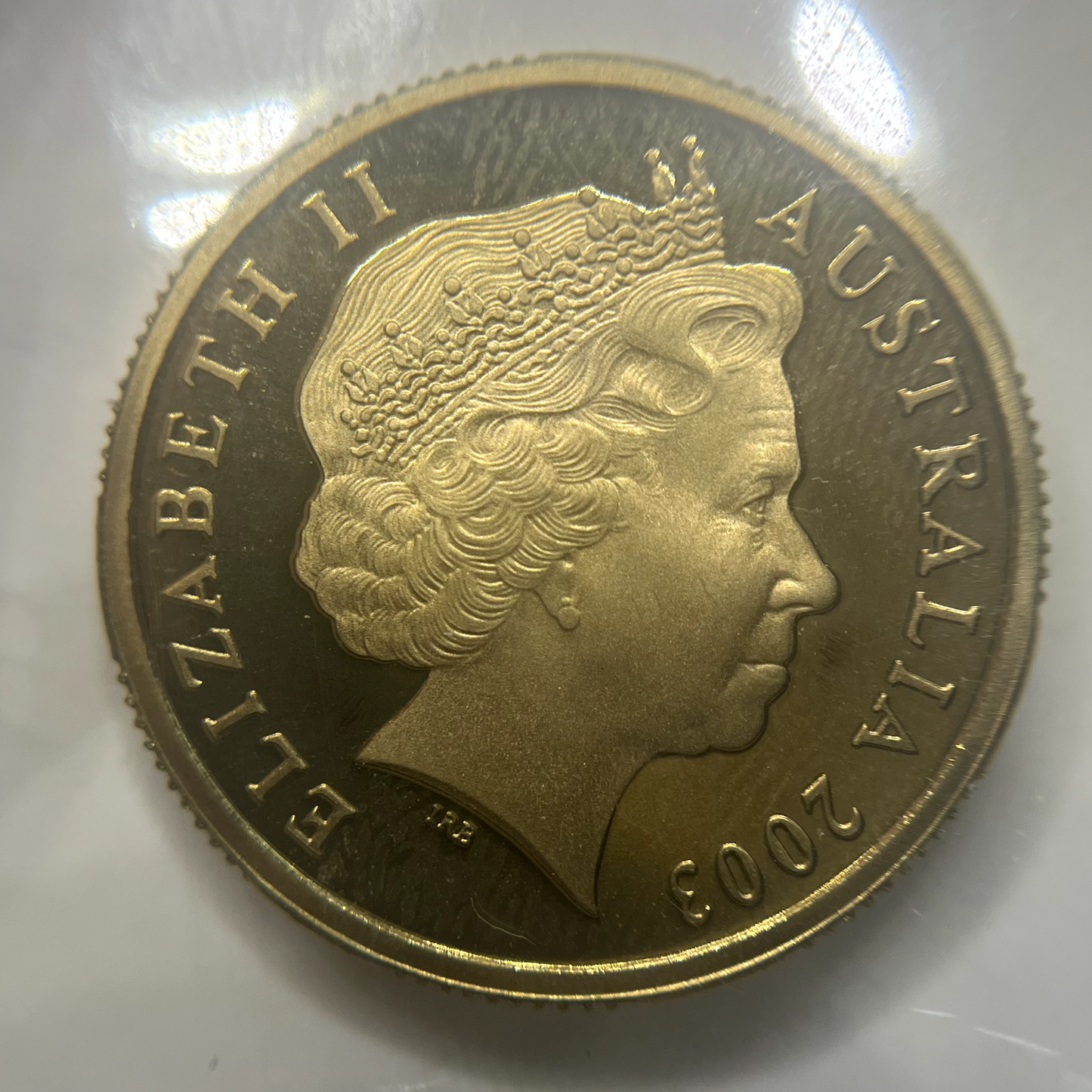 2003 One 1 Dollar Coin - Ex Proof Set - Coloured Making A Difference Australia