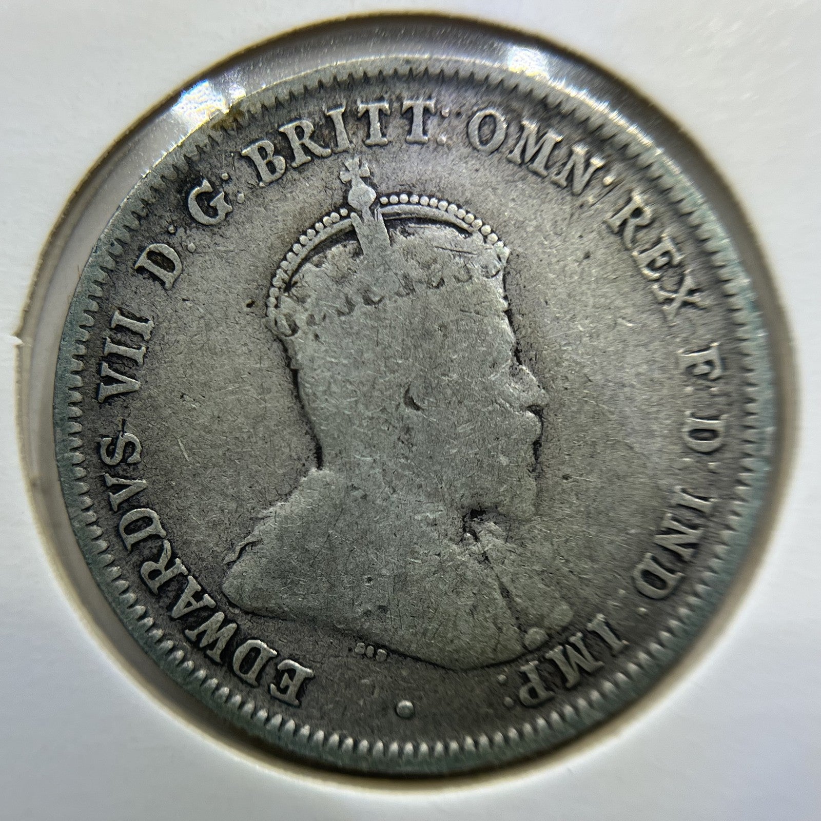 1910 Shilling Coin - Very Good - Edward VII Silver Predecimal First Year
