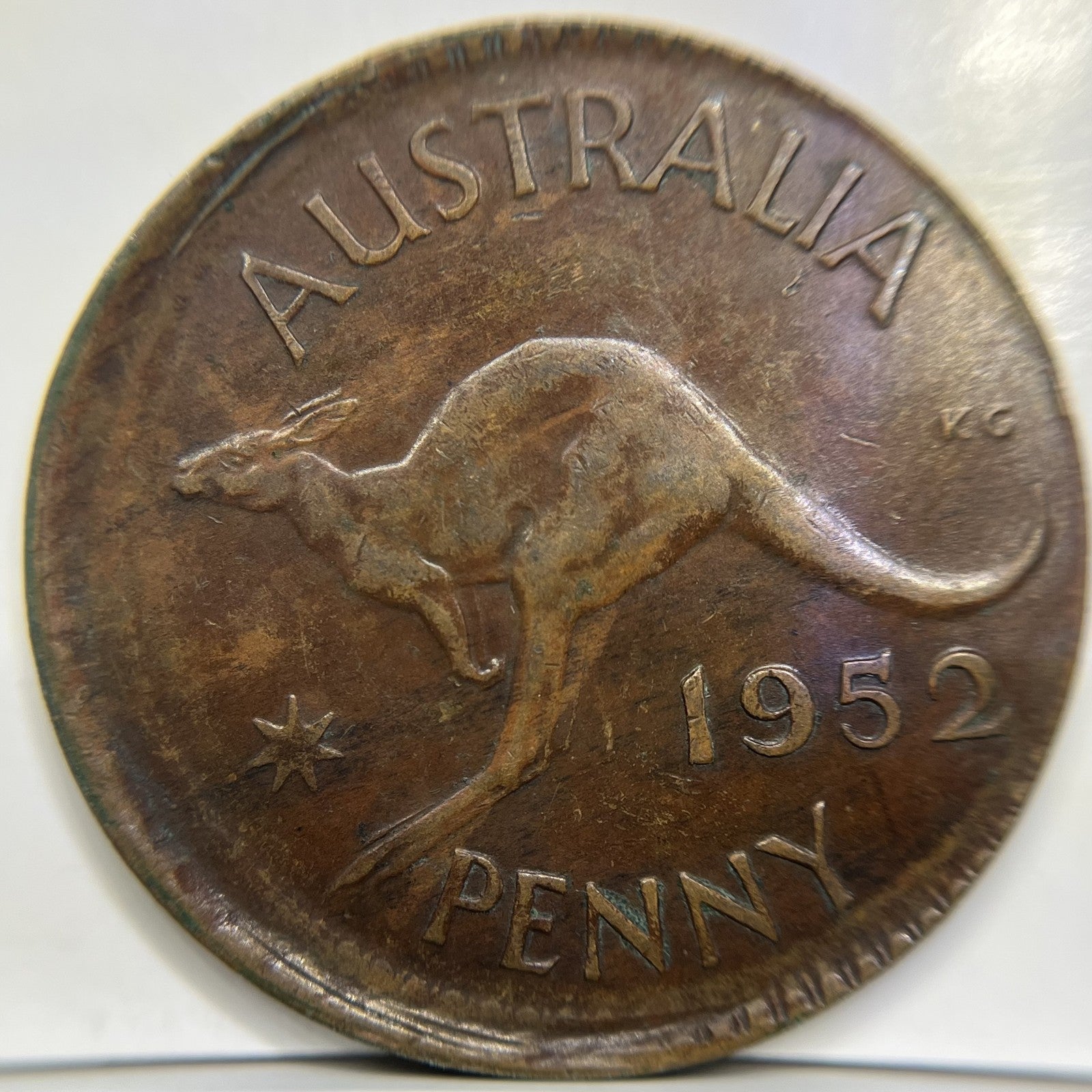 1952 Penny Error Coin - Broad Strike EF - Scarce Predecimal