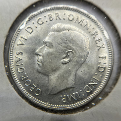 1943 s Florin Coin - good Extremely Fine - George VI Silver Predecimal