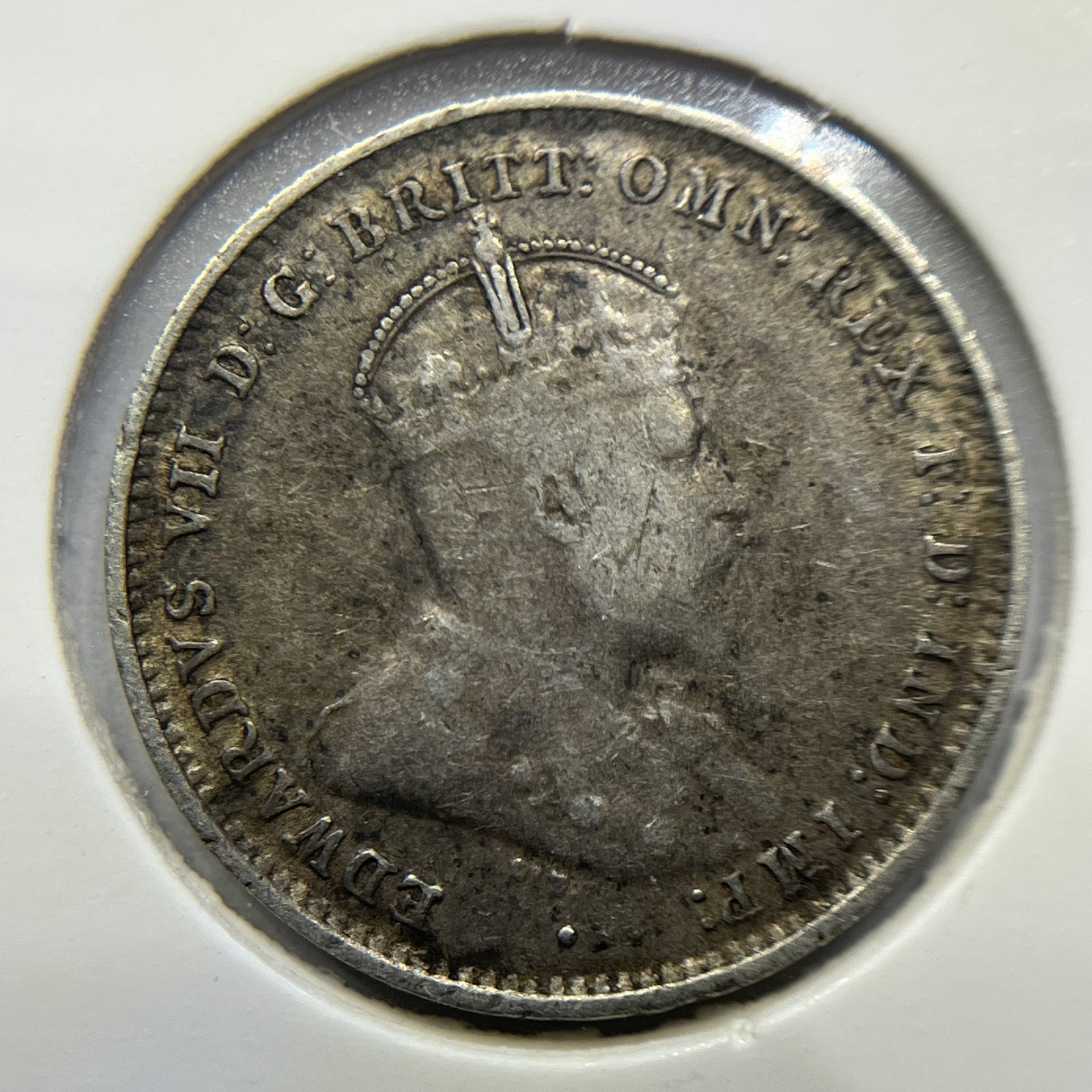 1910 Threepence Coin - Very Fine - Silver Predecimal Edward VII