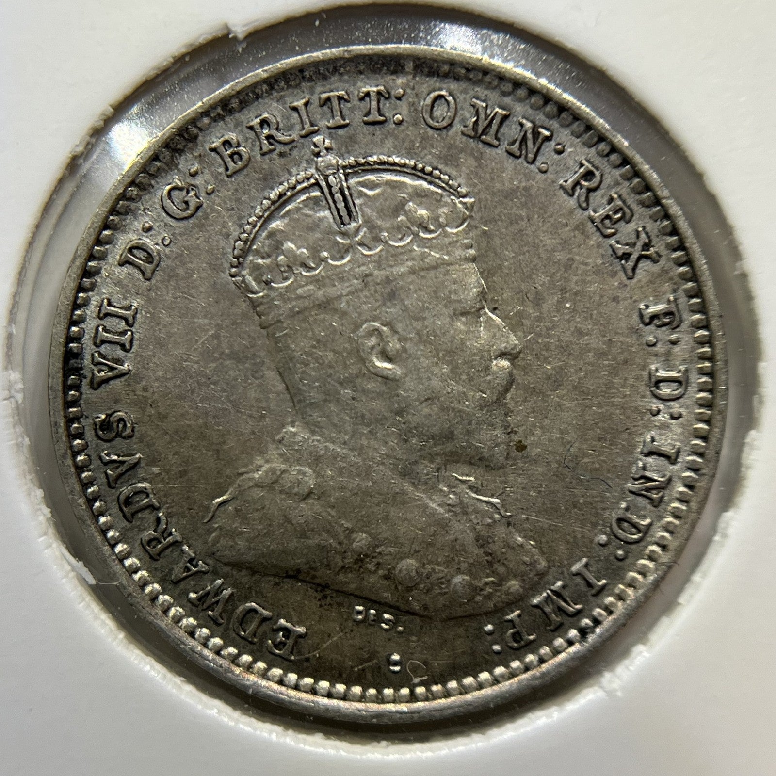 1910 Threepence Coin - Extremely Fine - Silver Edward VI