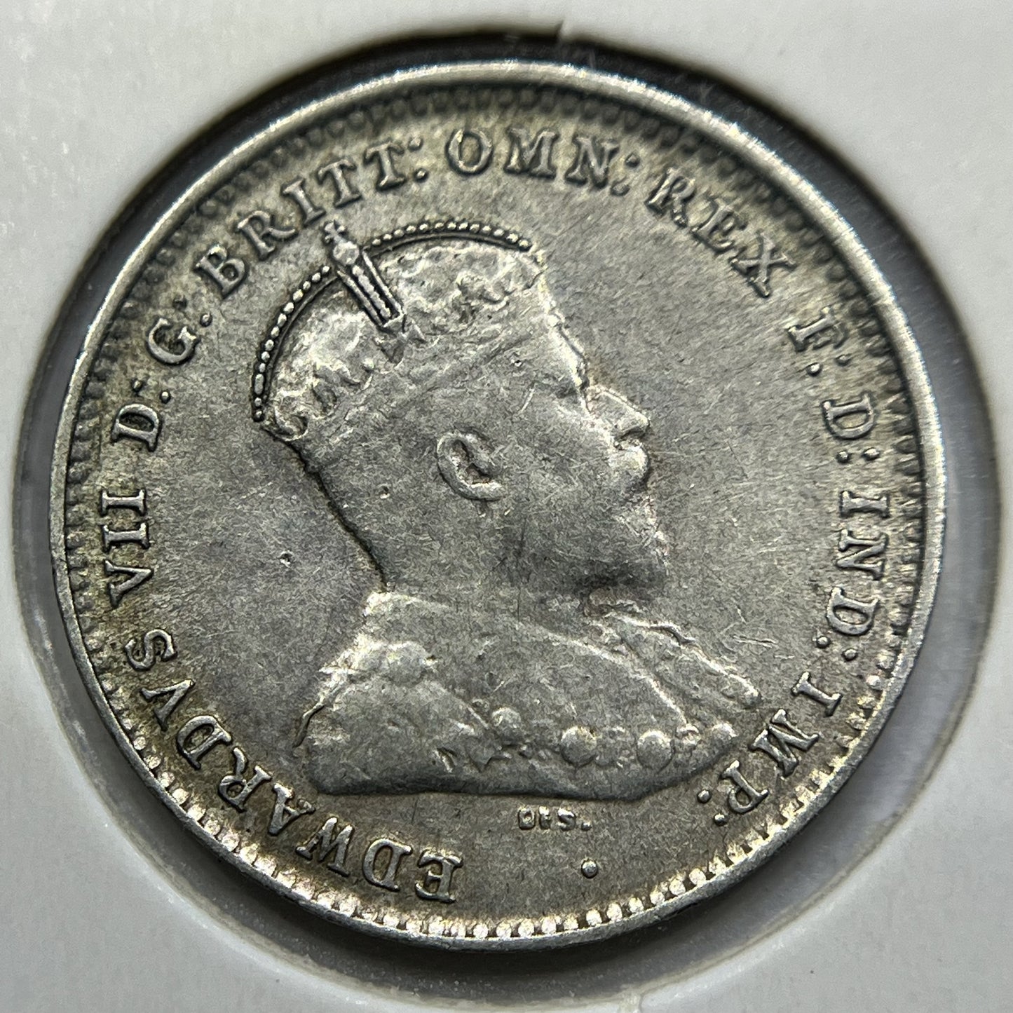 1910 Threepence Coin - good Very Fine - Silver Predecimal Edward II