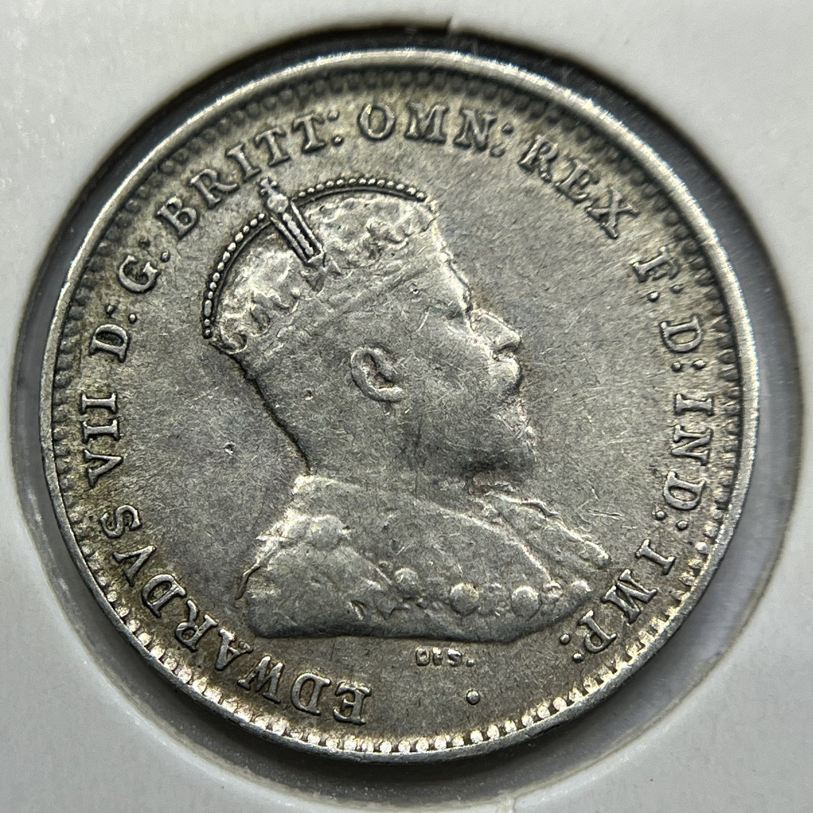 1910 Threepence Coin - good Very Fine - Silver Predecimal Edward II