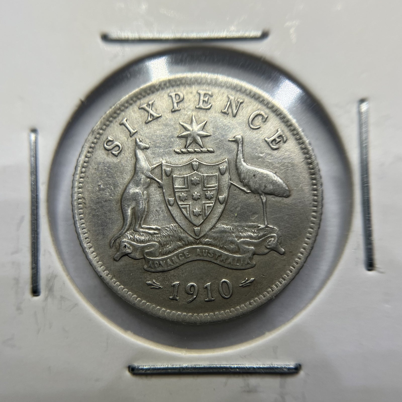 1910 Sixpence Coin - good Very Fine - Edward VII Silver Predecimal