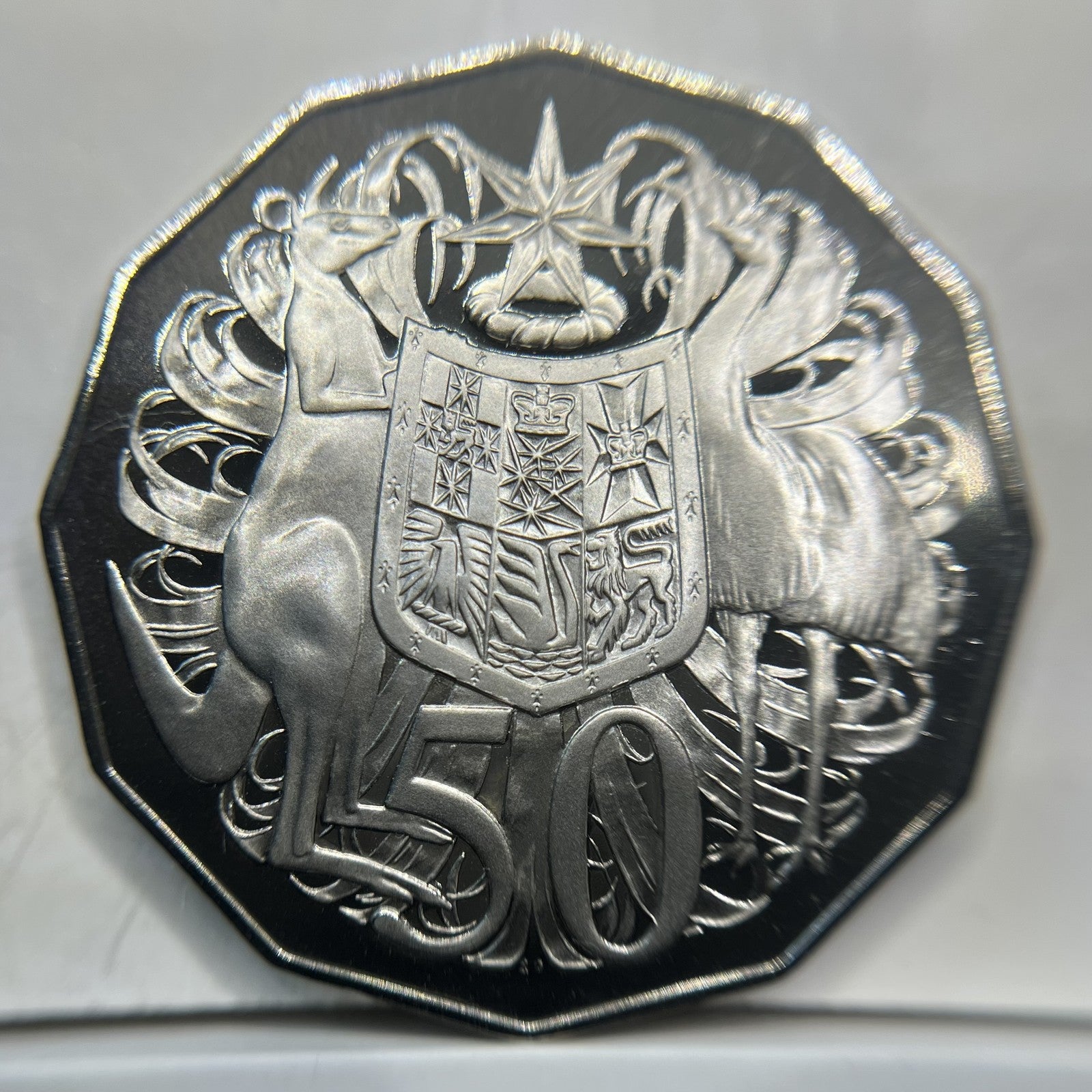 1972 50 Fifty Cent Coin - Proof - COA Queen Elizabeth II