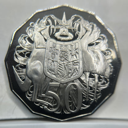1972 50 Fifty Cent Coin - Proof - COA Queen Elizabeth II