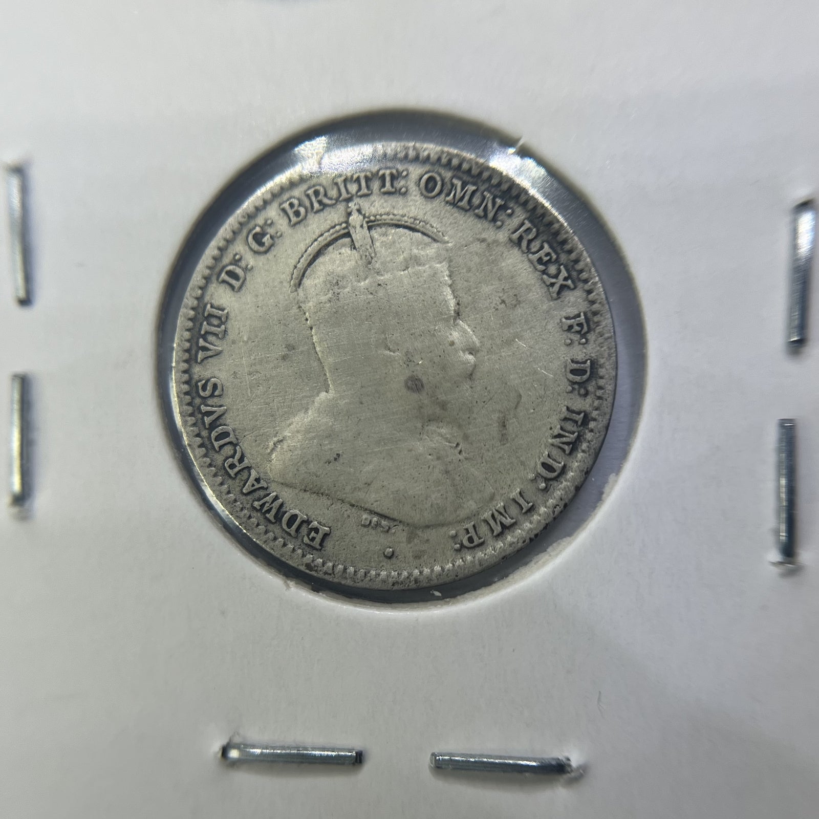 1910 Threepence Coin - Fine - Edward VII Silver Predecimal First Year