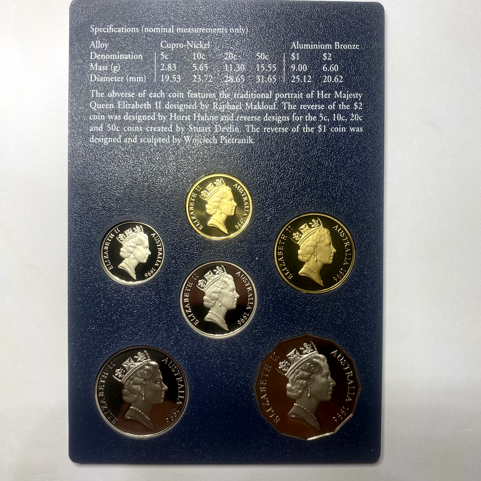 1996 Twenty 20 Cent Coin - Ex Proof Set - Elizabeth II Australia