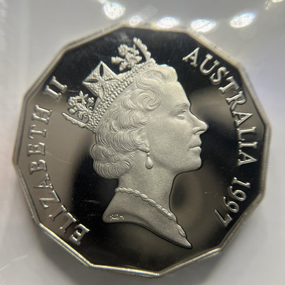 1997 Fifty 50 Cent Coin - Ex Proof Set - Elizabeth II