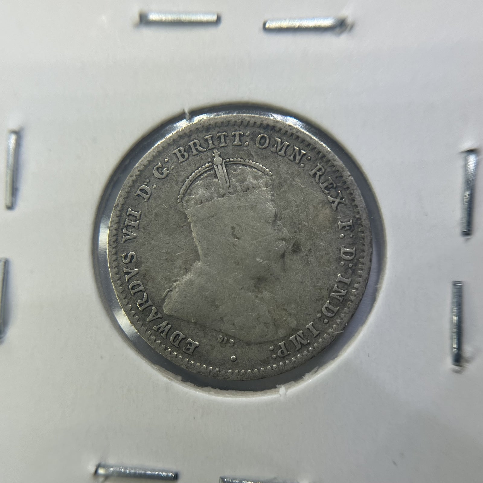 1910 Threepence Coin - Very Fine - Edward VII Silver Predecimal First Year