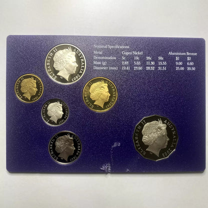2003 One 1 Dollar Coin - Ex Proof Set - Coloured Making A Difference Australia