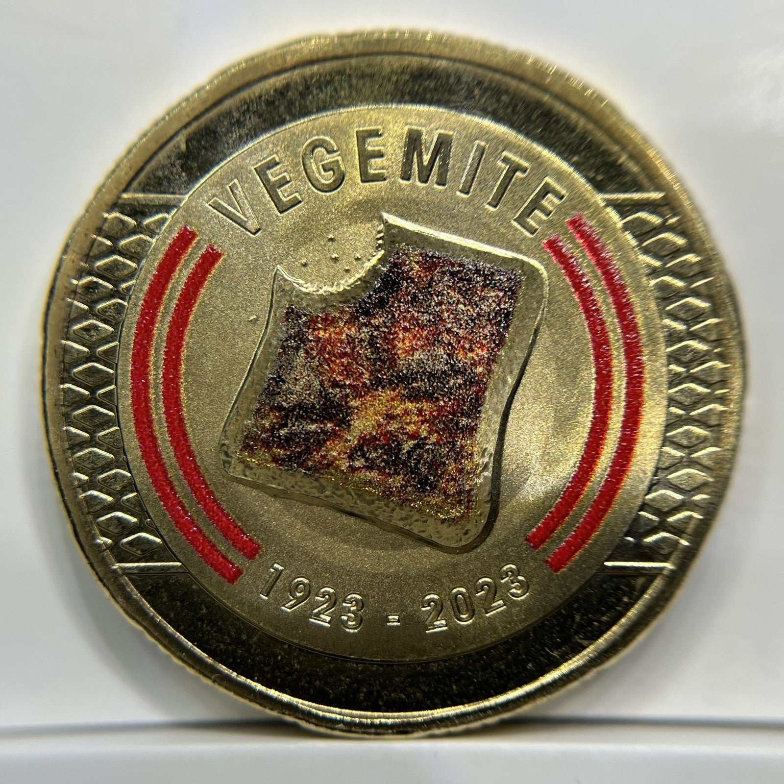 2023 Vegemite One 1 Dollar Coin - Ex Mint Set - Scarce Coloured Australia