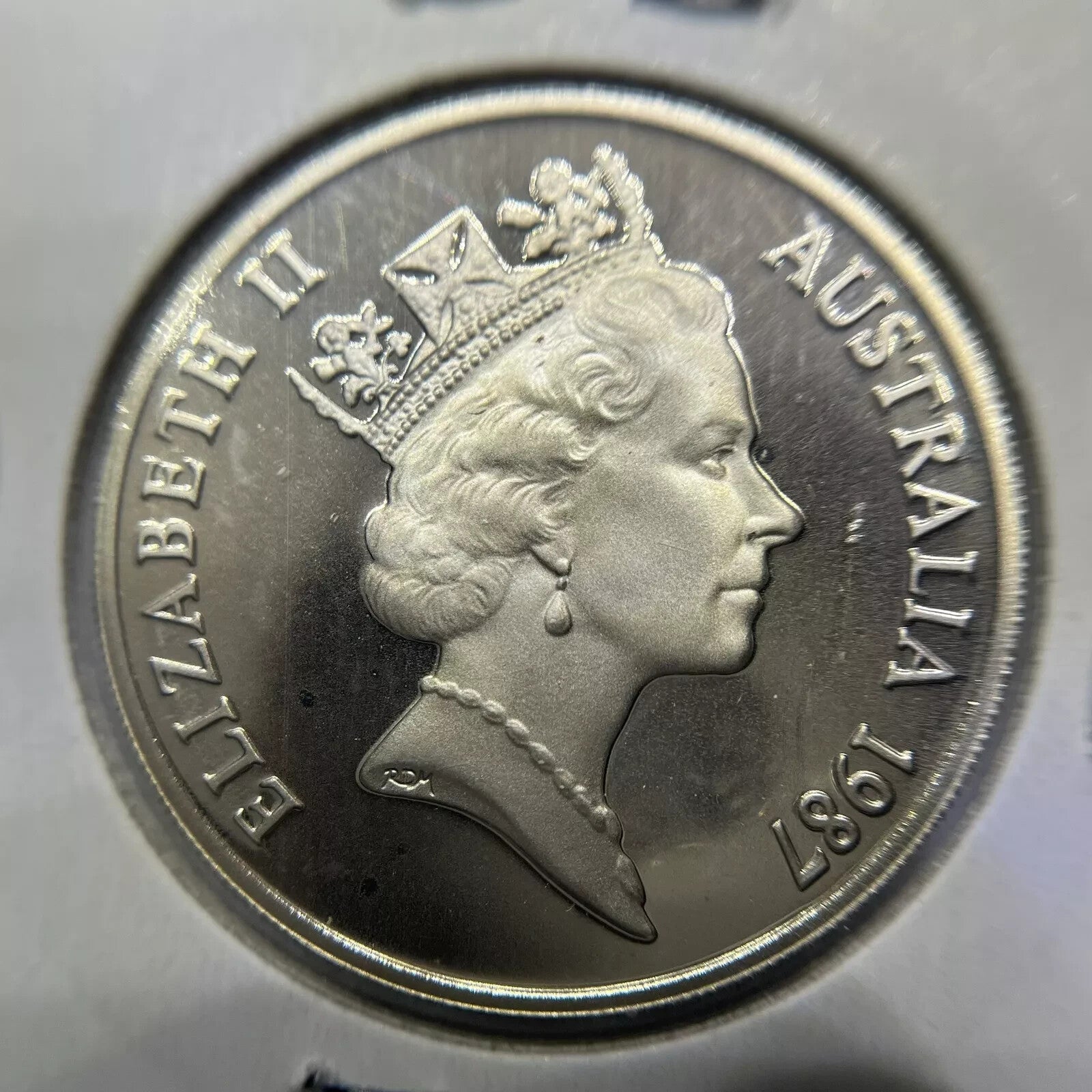 1987 Twenty 20 Cent Coin - Ex Proof Set - Elizabeth II in 2x2
