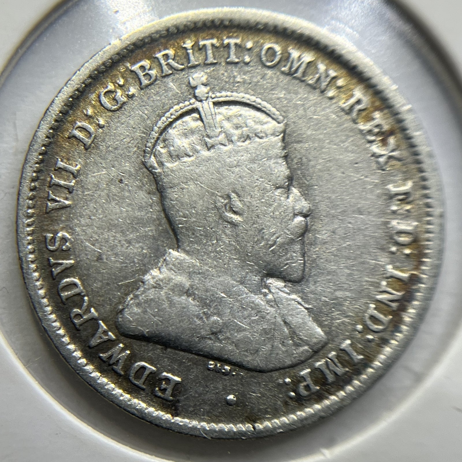 1910 Sixpence Coin - good Very Fine - Silver Predecimal Edward VII
