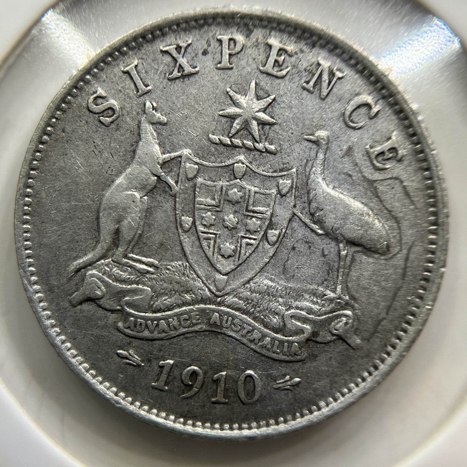 1910 Sixpence Coin - Very Fine - Silver Edward VII