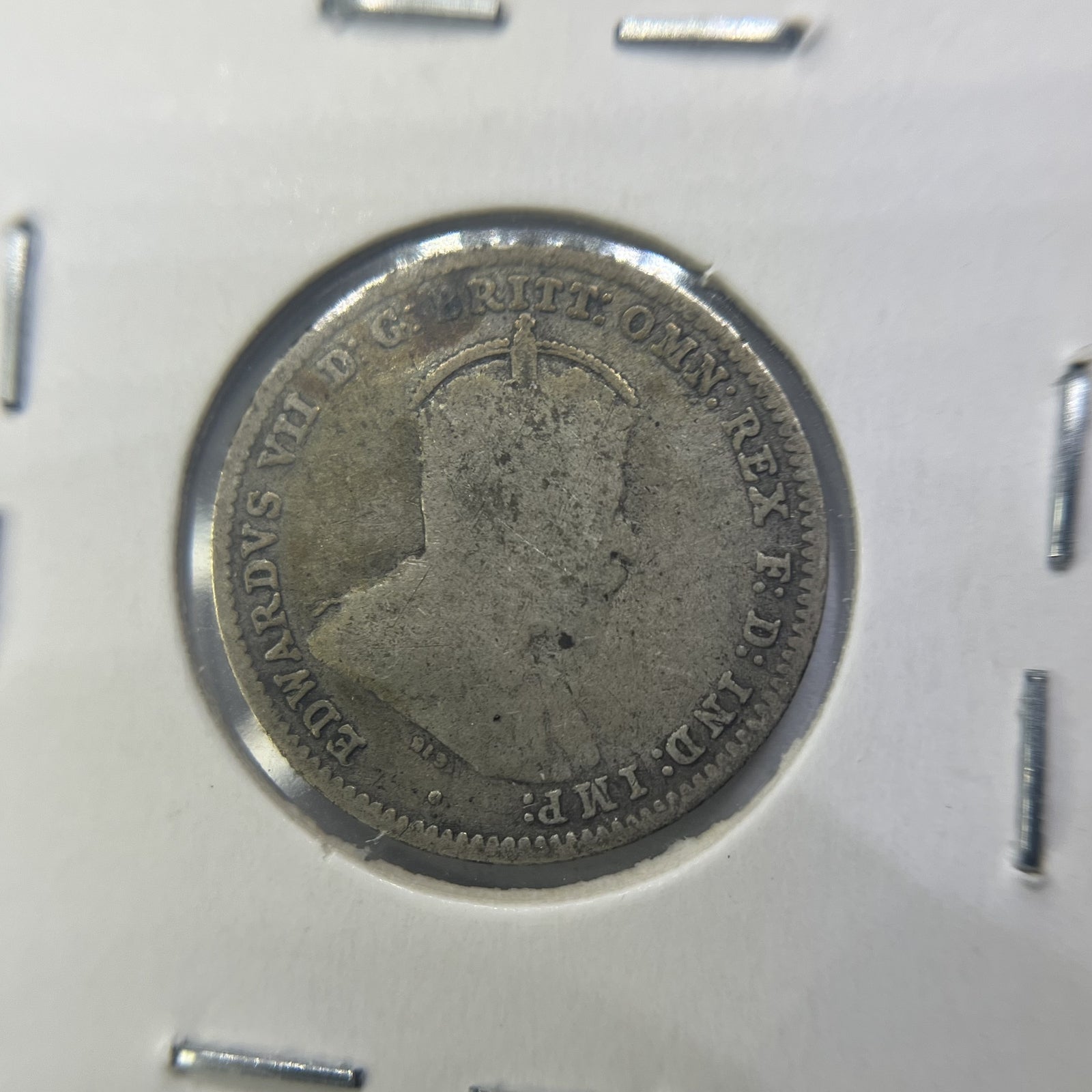 1910 Threepence Coin - almost Very Fine - Edward VII Silver Predecimal
