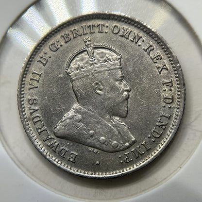 1910 Sixpence Coin - Extremely Fine - Edward VII Silver Predecimal