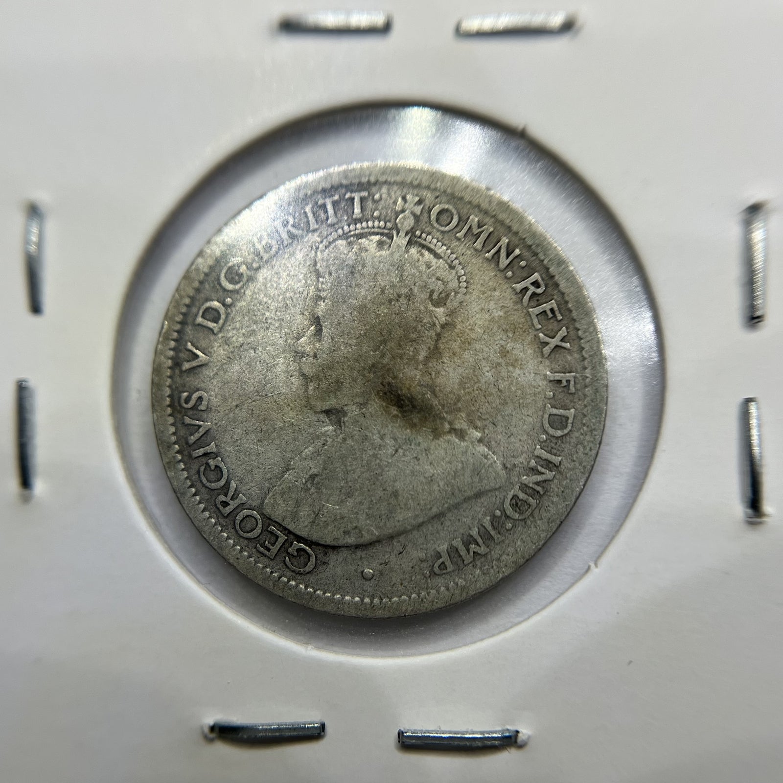 1924 Sixpence Coin - Very Good - George V Silver Predecimal Australian