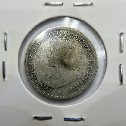 1924 Sixpence Coin - Very Good - George V Silver Predecimal Australian