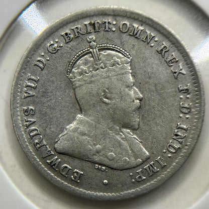 1910 Sixpence Coin - Extremely Fine - Silver Predecimal Edward VII