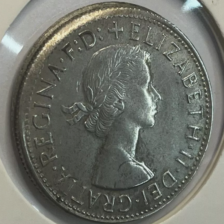 1963 Florin - Struck out of Collar - Very Fine
