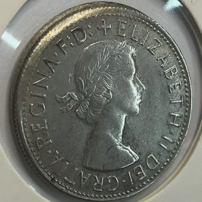 1963 Florin - Struck out of Collar - Very Fine