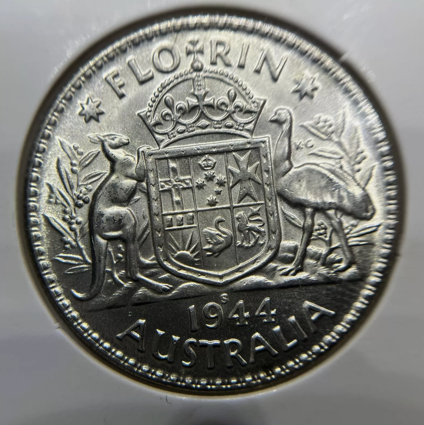 1944 s Florin - Choice Uncirculated