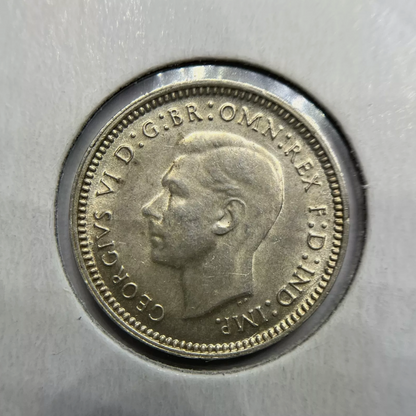 1942 Melbourne Threepence Coin - Choice Uncirculated