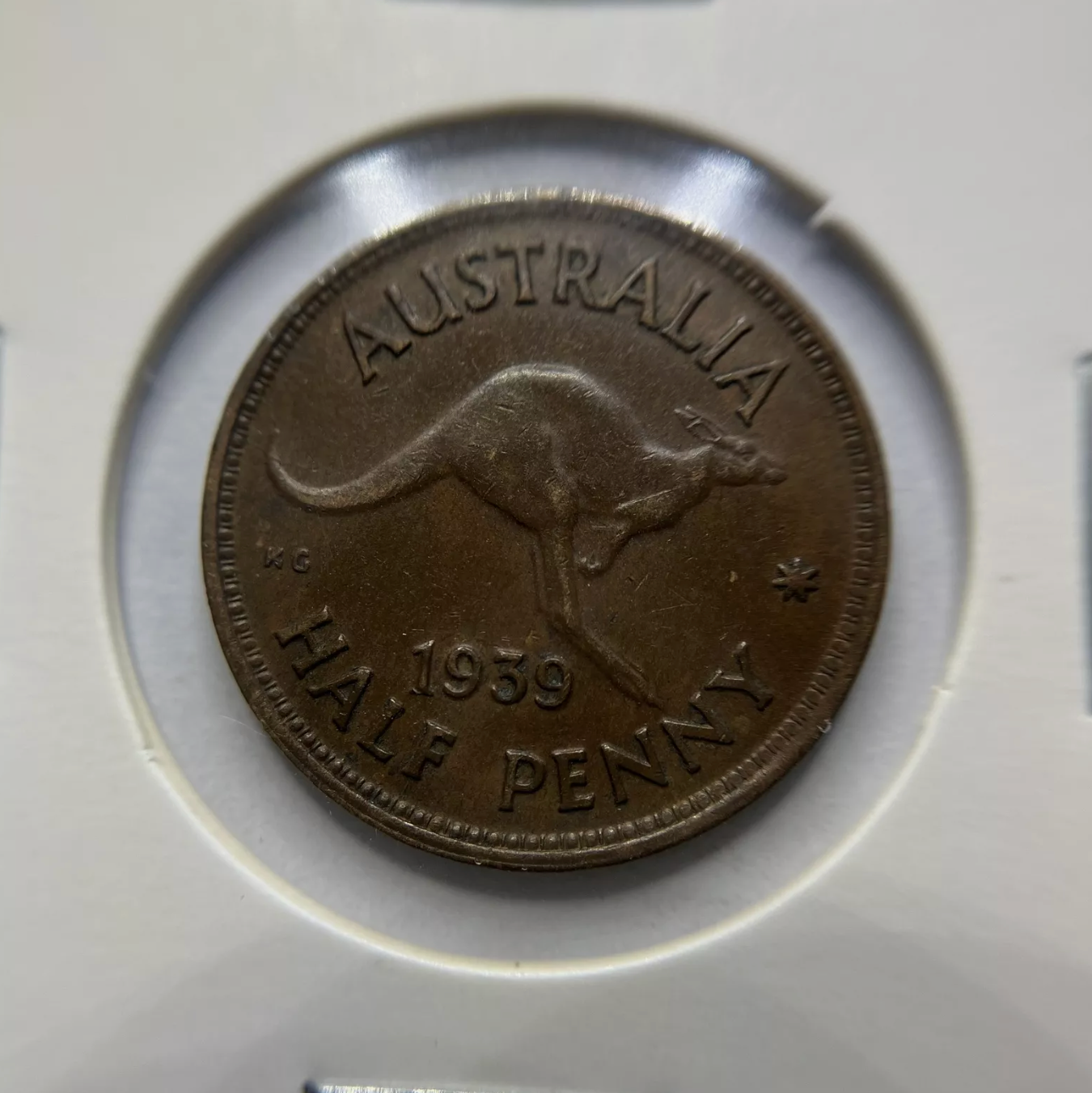 1939 Half Penny Coin - Extremely Fine