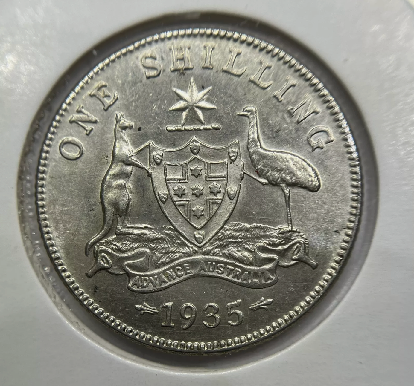 1935 Shilling Coin - Extremely Fine