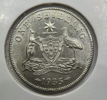 1935 Shilling Coin - Extremely Fine