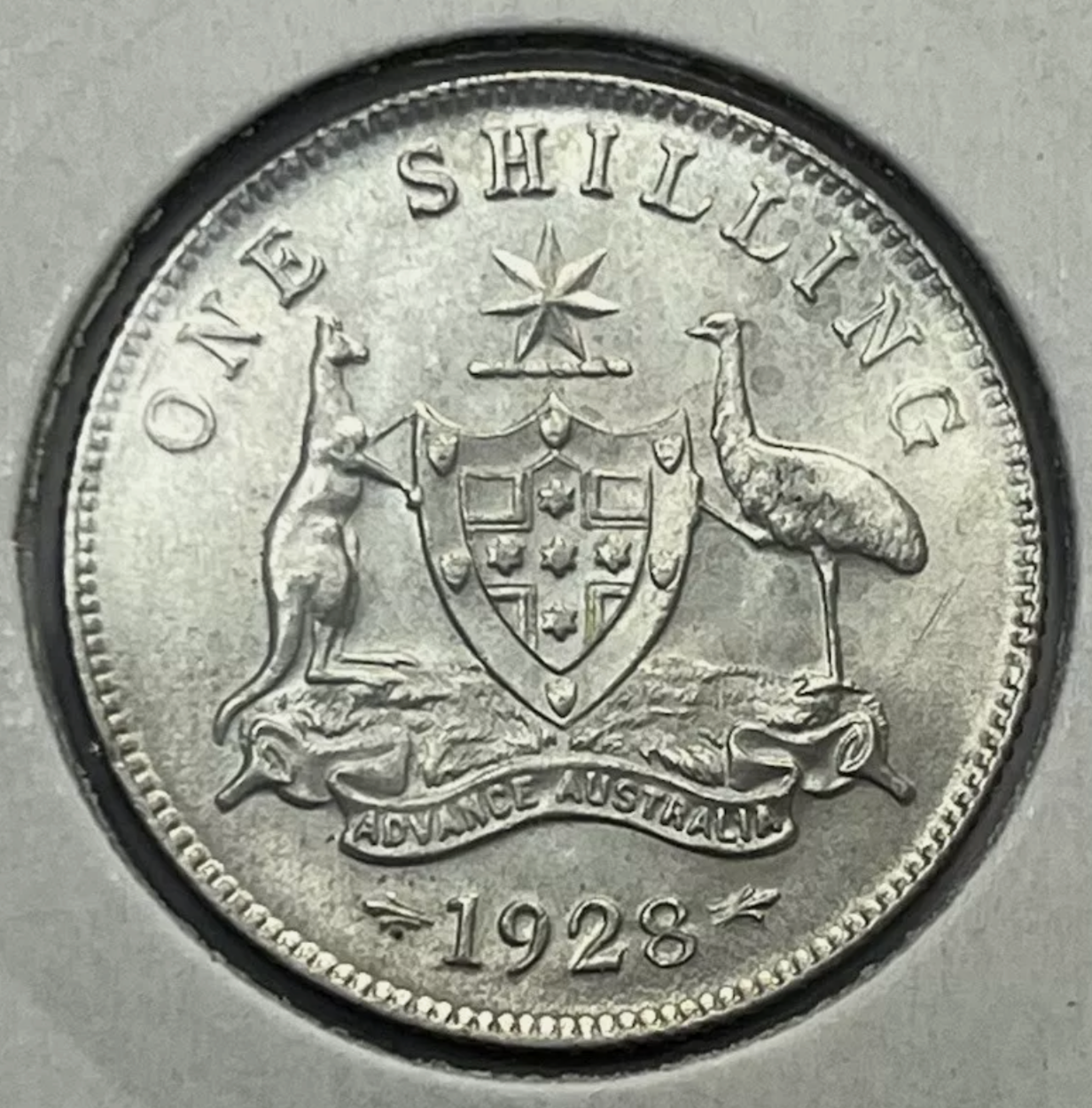 1928 Shilling Coin - Uncirculated