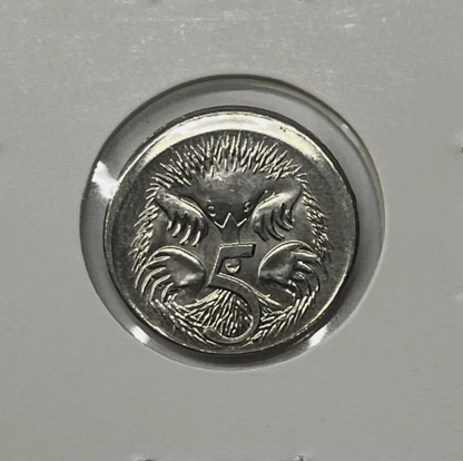 2004 Five Cent Coin - Off Centre & Lip - Struck out of Collar - Uncirculated