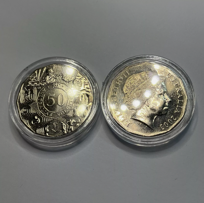 2003 Australia's Volunteers 50 Cent - Uncirculated